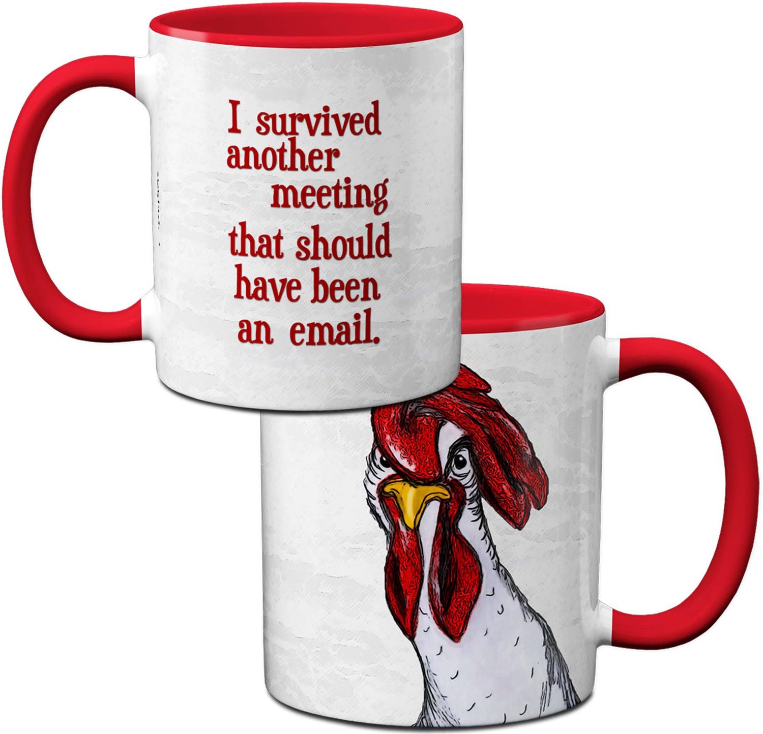 Chicken Meeting Funny Mug Cup
