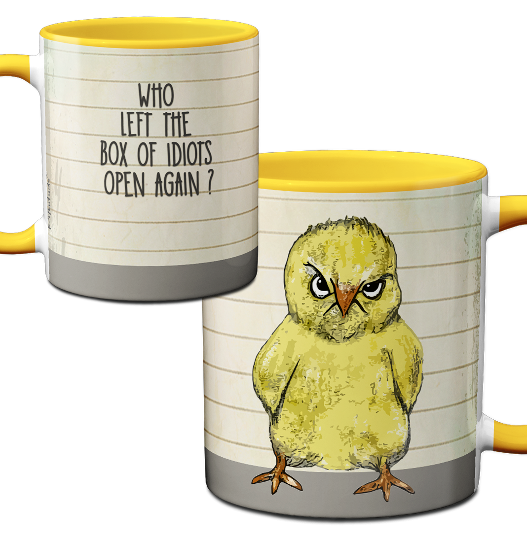 Idiot Box Chick Mug