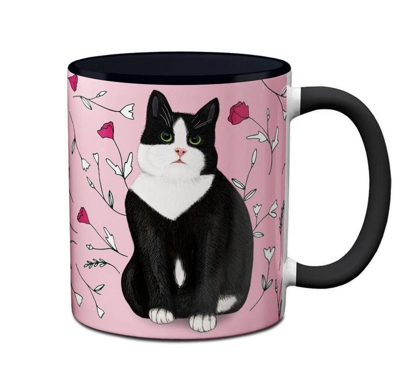 Meow Tuxedo Cat Mug