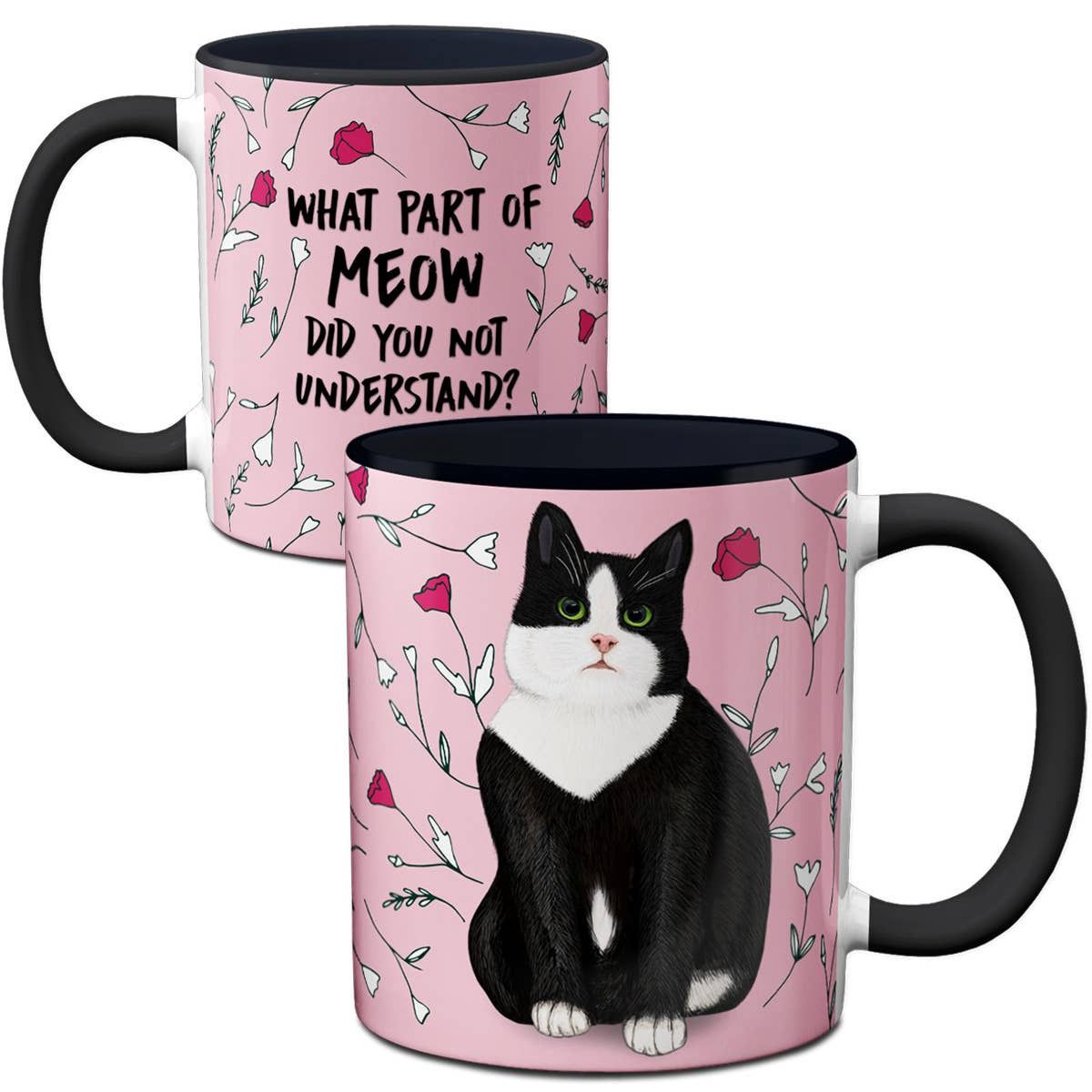 Meow Tuxedo Cat Mug