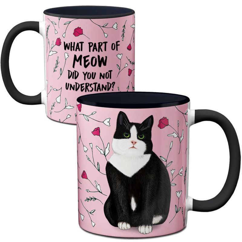Meow Tuxedo Cat Mug