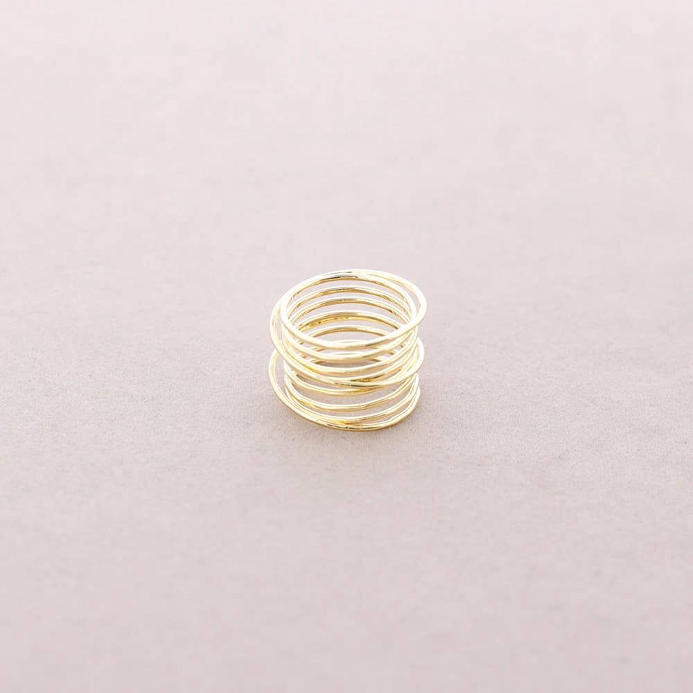 Spring Ring Gold, Color: gold