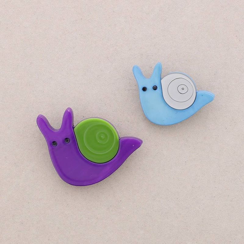 Resin Snail Brooch Large