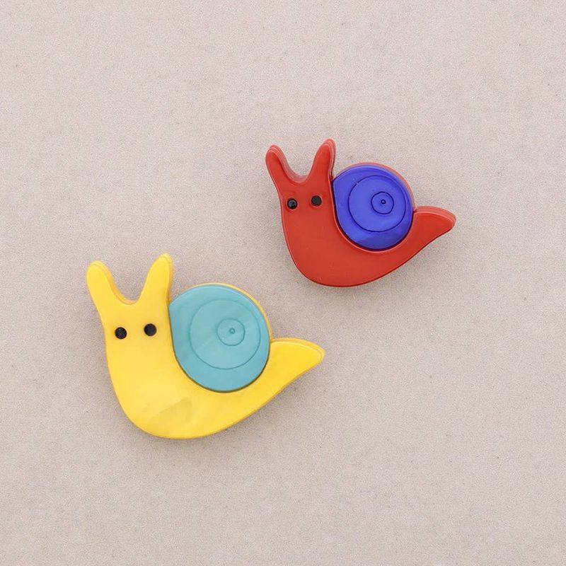 Resin Snail Brooch Large