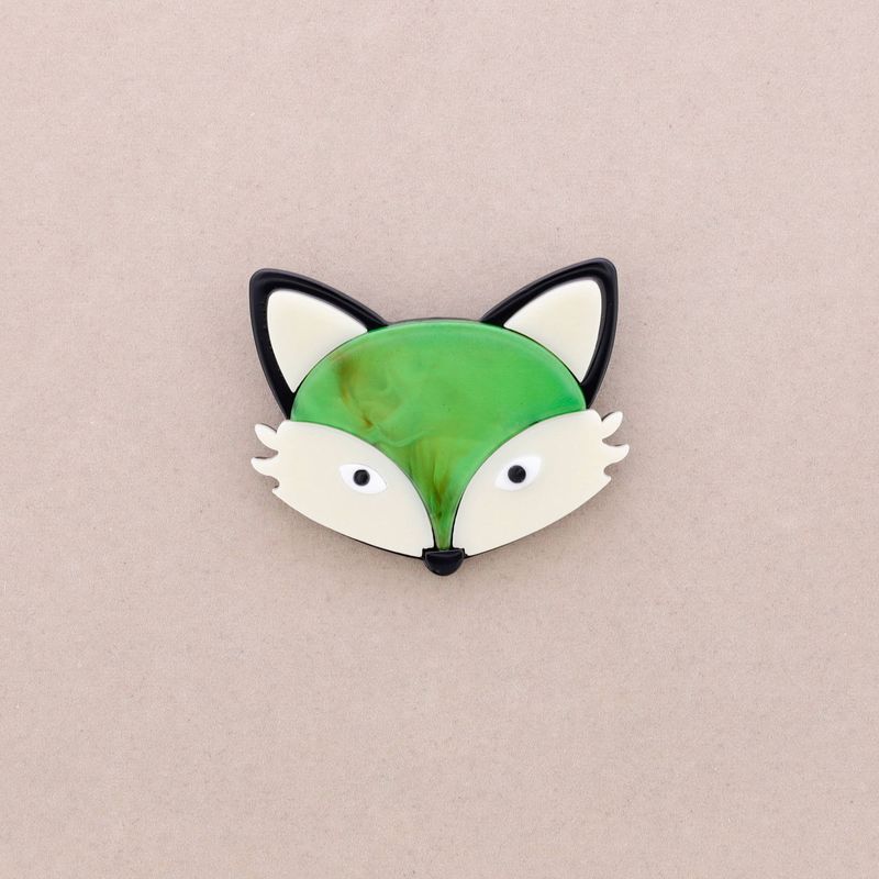 Fox Resin Brooch
