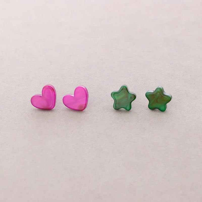 Resin Stud Earrings Assorted