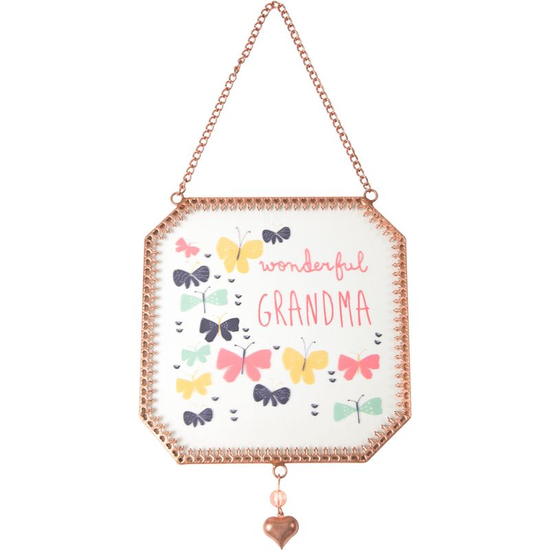 Wonderful Grandma Square Glass Suncatcher 5x5