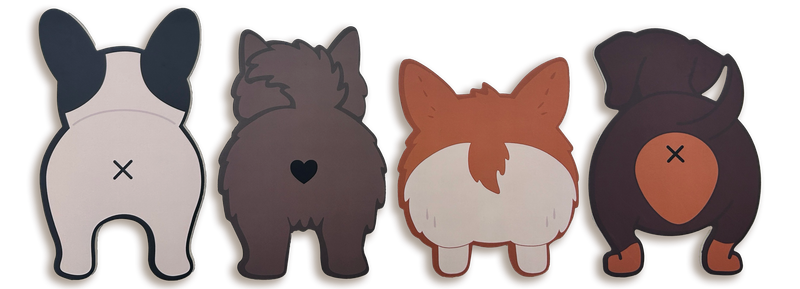 Dog Bum Coasters