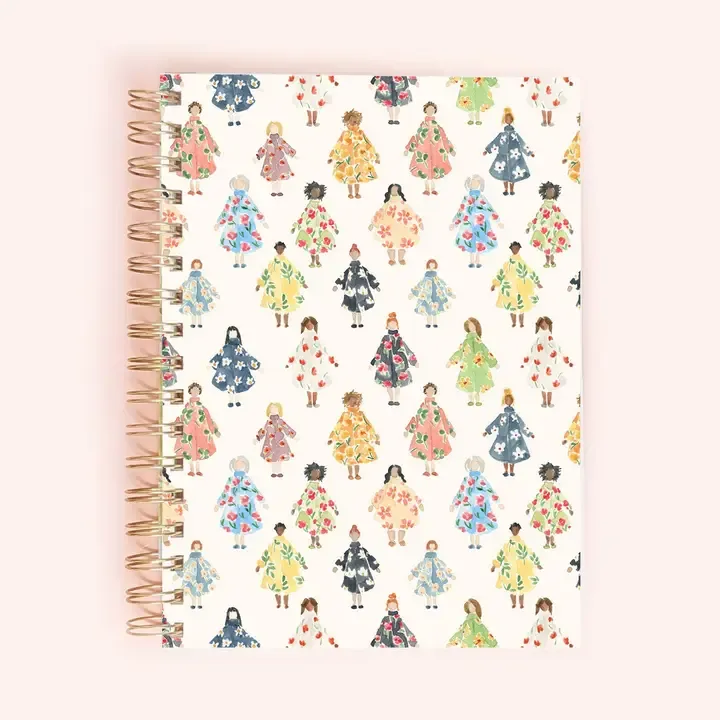 The Flower Village Spiral Notebook