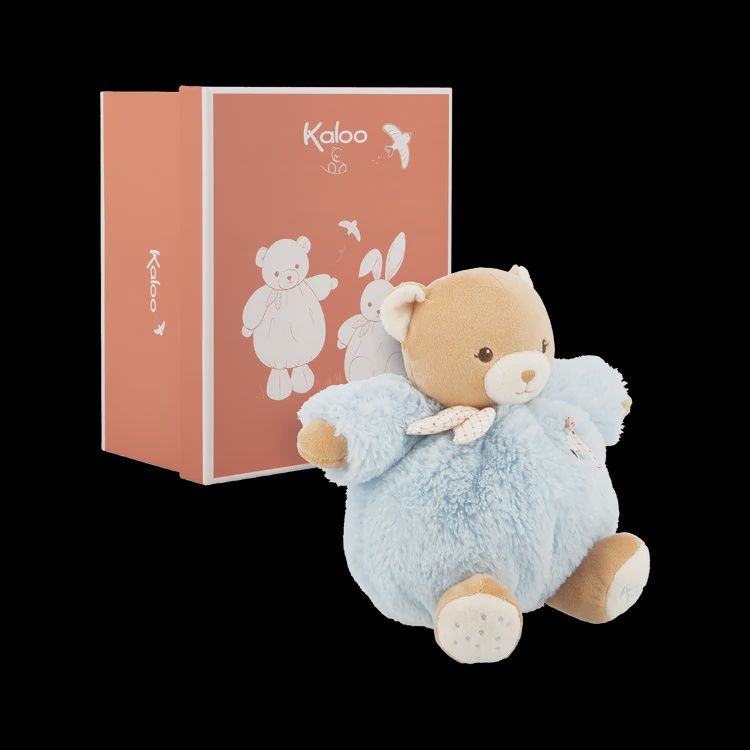 Soft Pompom Bear Blue