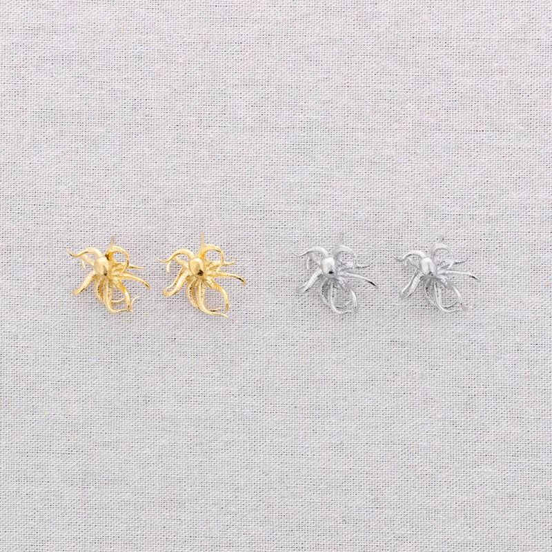 Steel Octopus Pressure Earrings