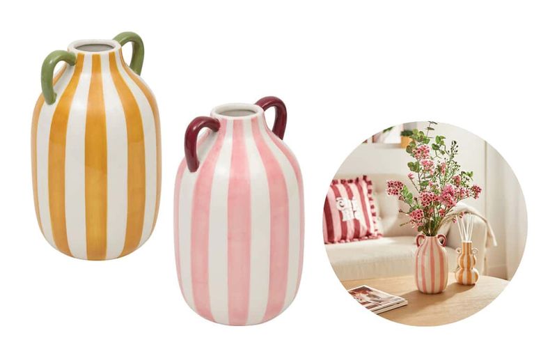 Large Striped Vase