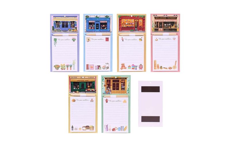 Magnetic Notepad With Pencil Assorted