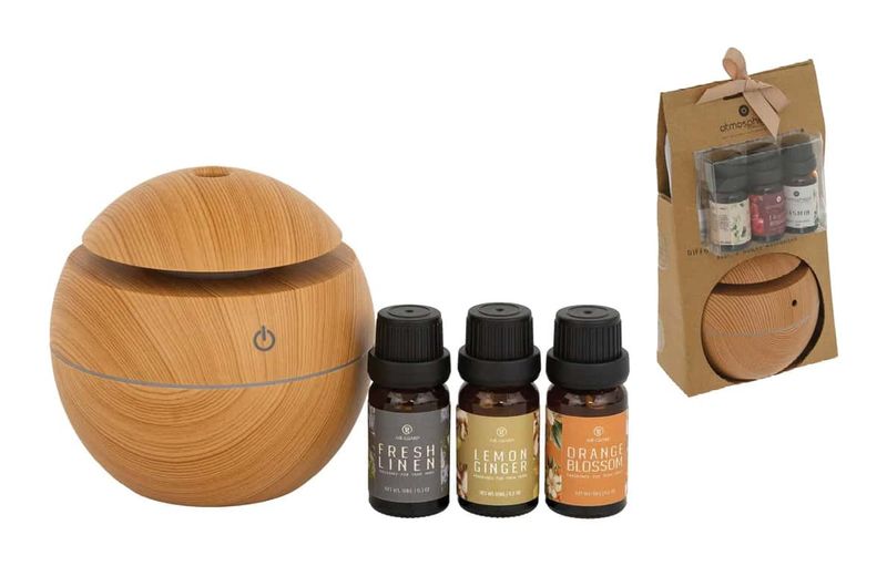 USB Diffuser With Oils Gift Set