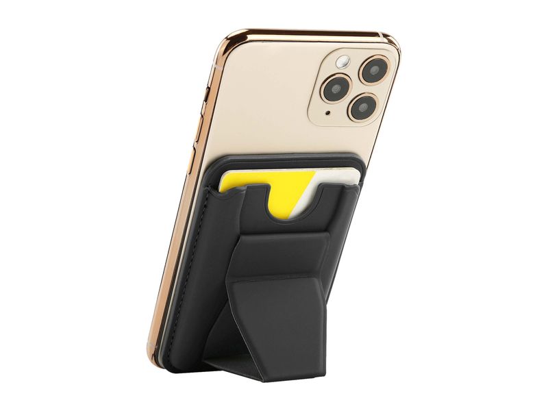 Techancy Magnetic Card Holder  Foldable Stand