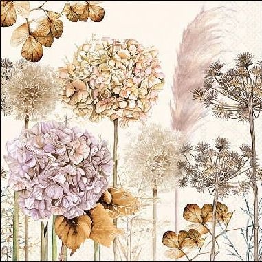 Cocktail Napkin - Dried Flowers