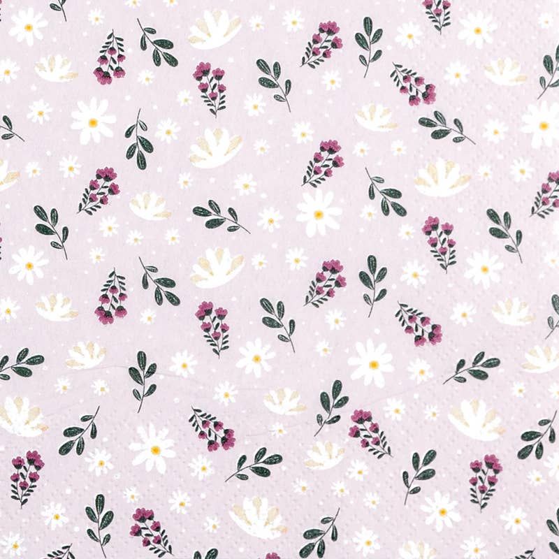 Cocktail Napkin - Petites Fleurs Rose