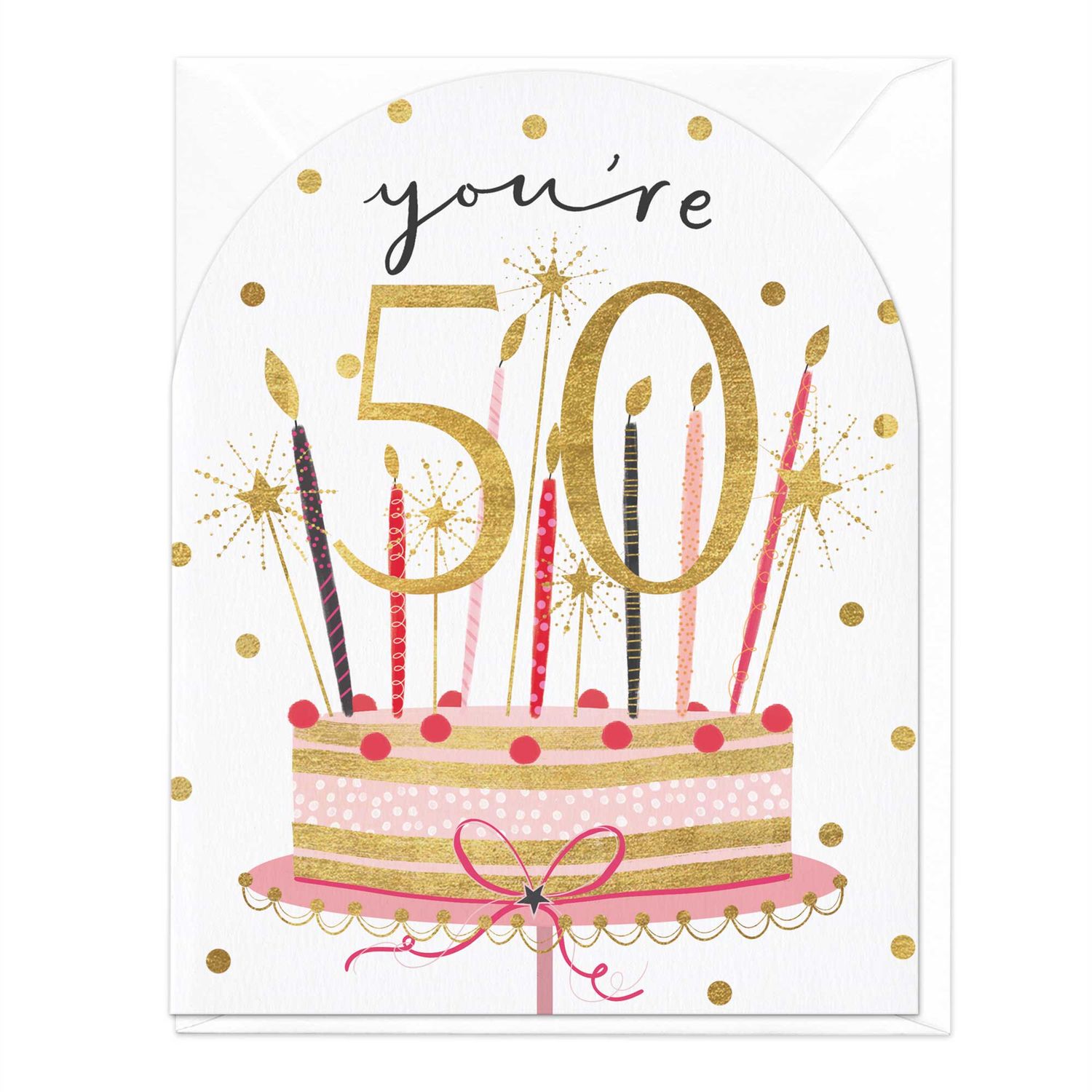 E777 - You're 50 Birthday Cake Card