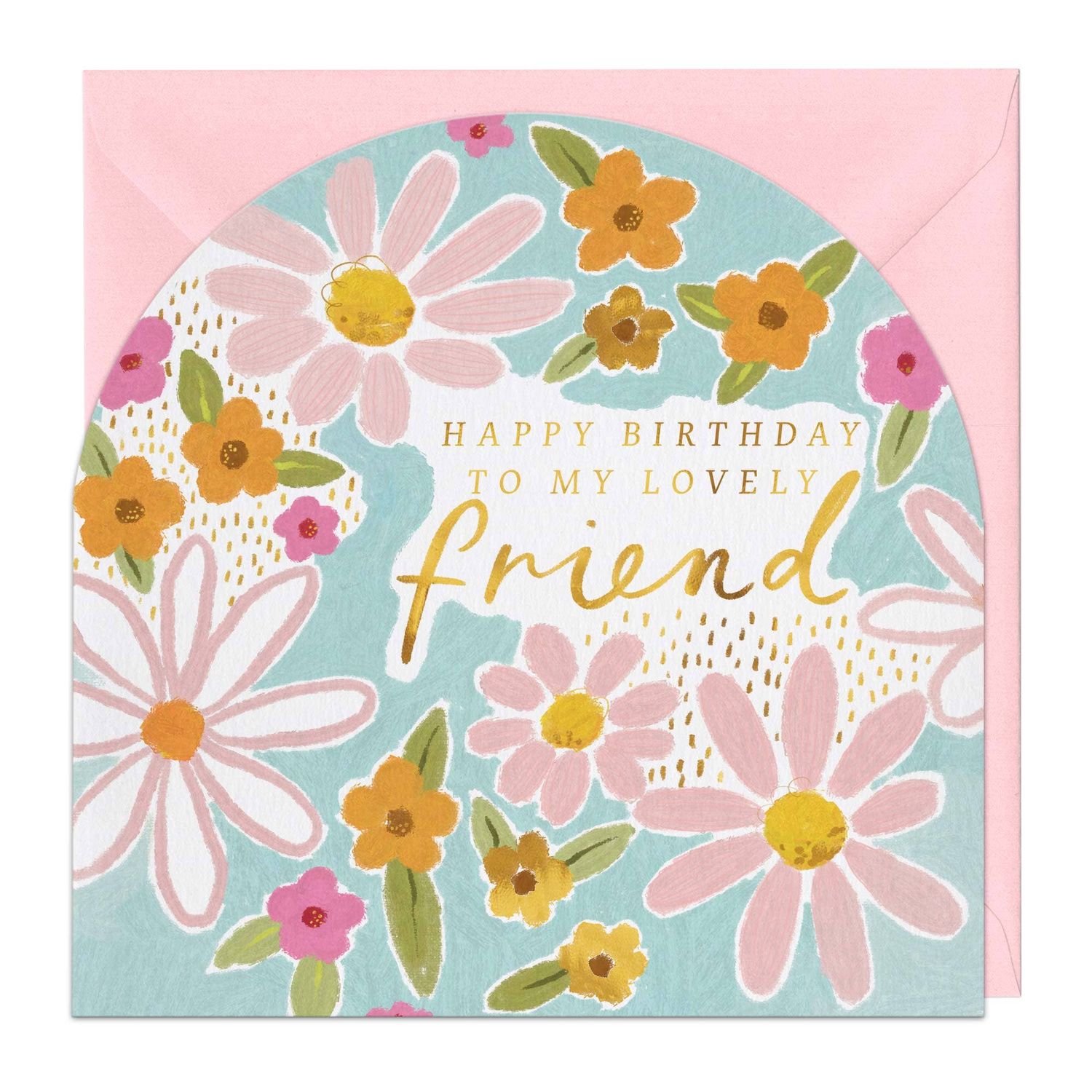 G499 - Lovely Friend Arch Birthday Card