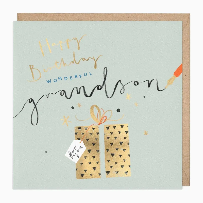 E725 - Wonderful Grandson Birthday Card