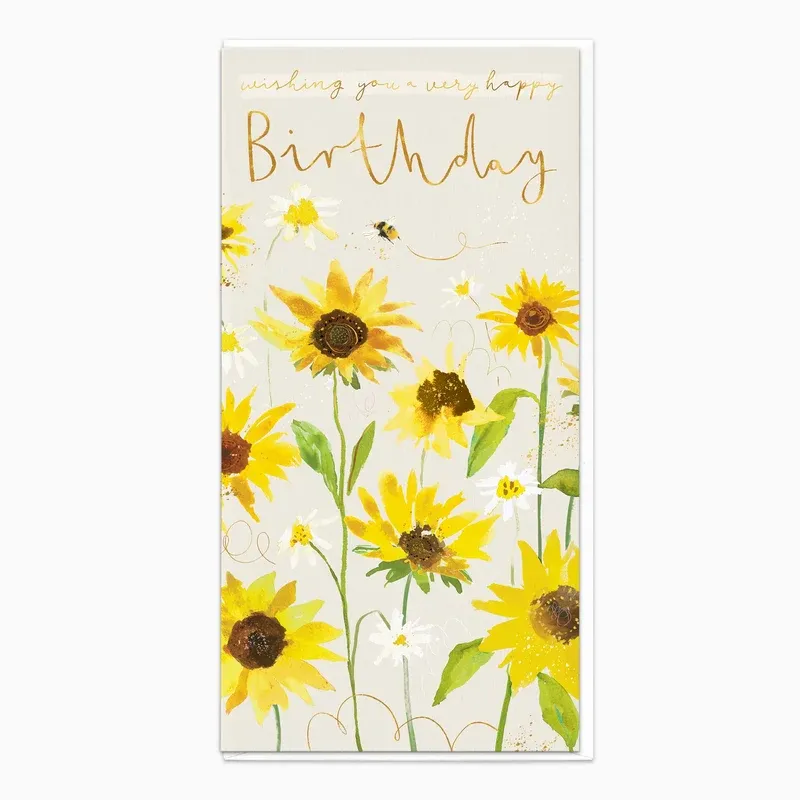 H099 - Sunflower Bloom Birthday Card