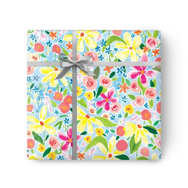 GWP71 - Painted Floral Wrapping Paper