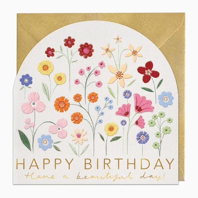 G439 - Floral Arch Birthday Card