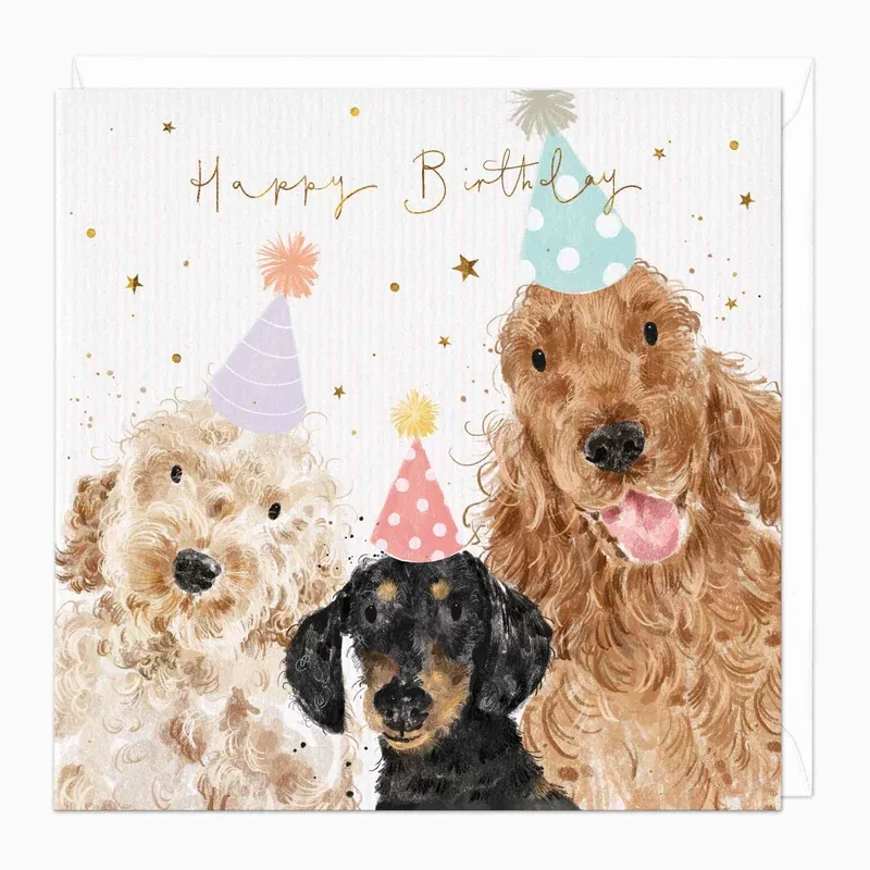 F386 - Party Pups Birthday Card