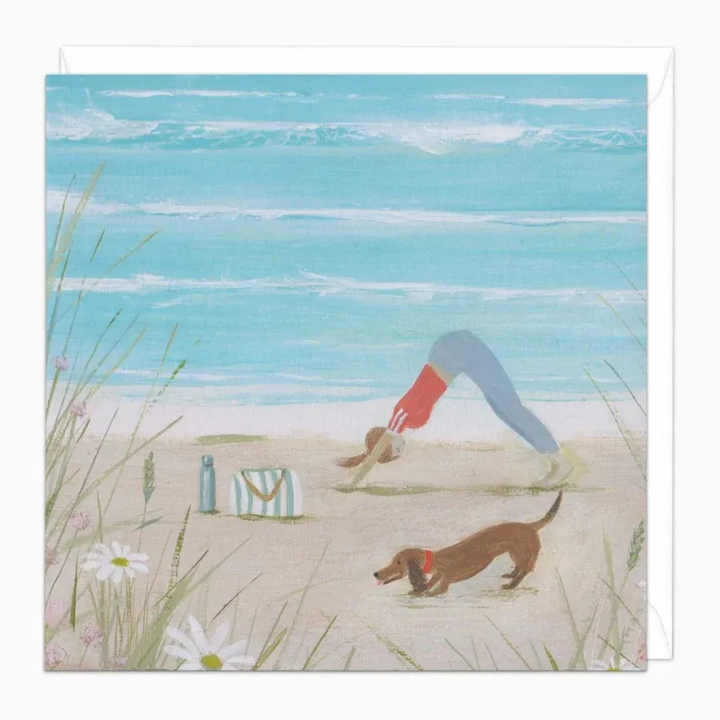 H159 - Downward Dog Art Card