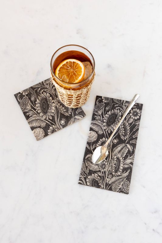 Vintage Sunflower Guest Napkins