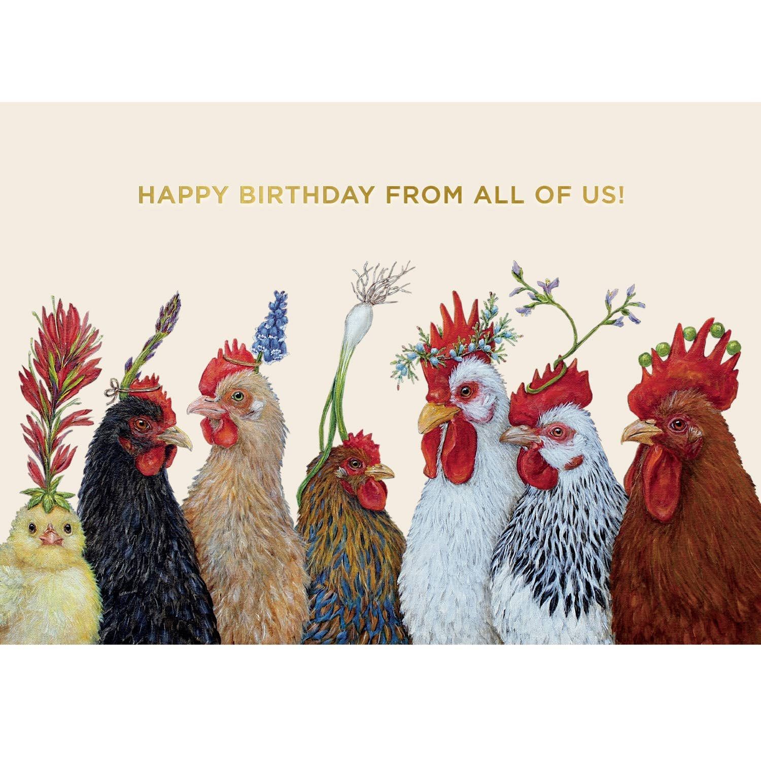 Birthday Party at the Coop Card - Happy Birthday From All Of Us