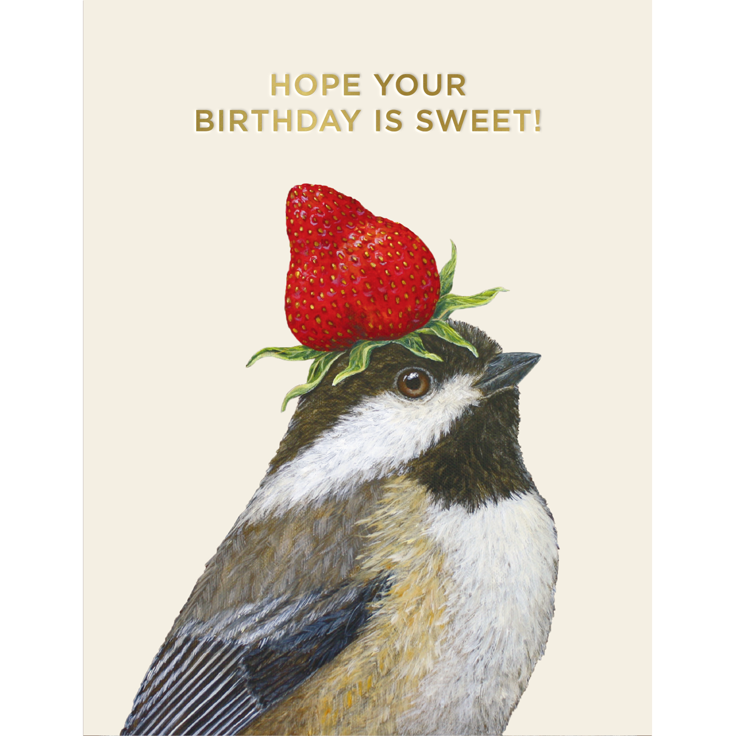Sweet Chickadee Birthday Card - Hope Your Birthday Is Sweet