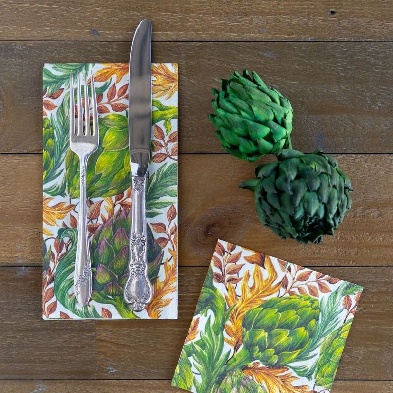 Autumnal Artichokes Guest Napkins