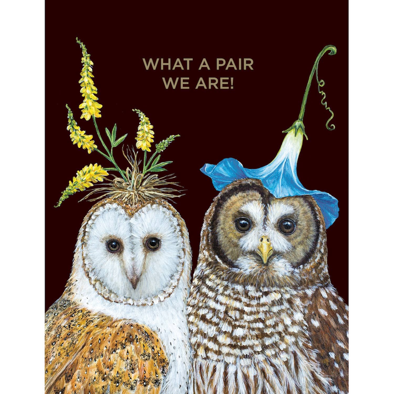 Best Friend Owls Card - What A Pair We Are