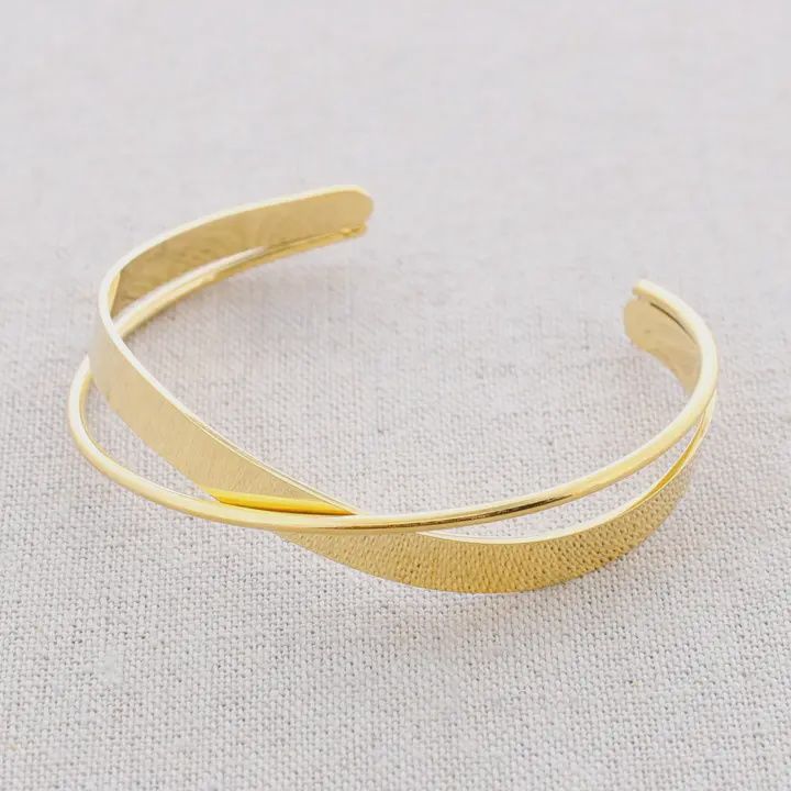 Gold Irregular Bracelet Steel