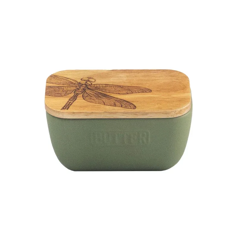 Selbrae House Butter Dish Dragonfly Green