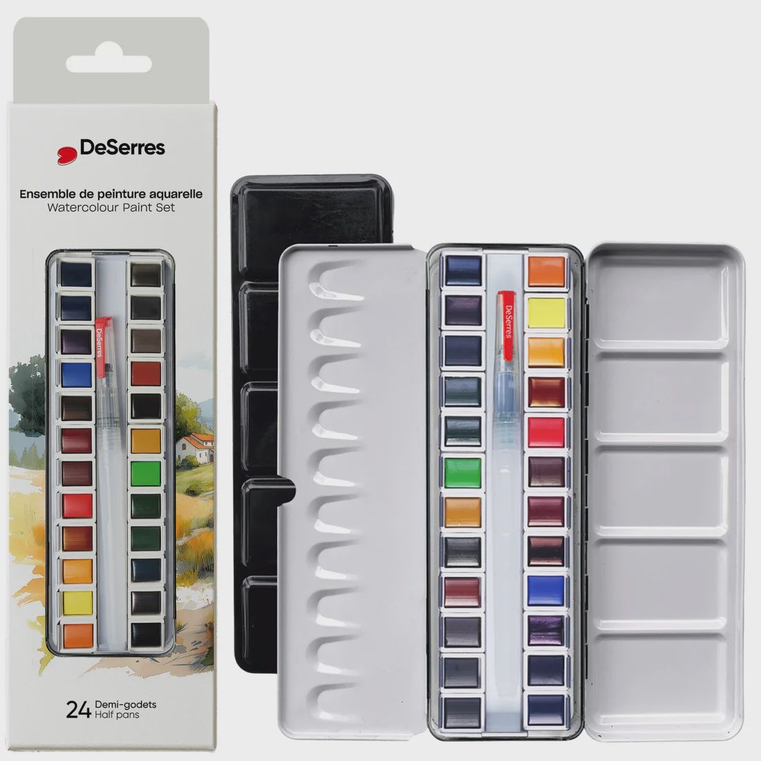 PORTABLE WATERCOLOUR PAINT SET