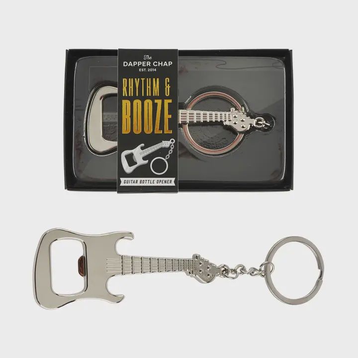 Dapper Chap Guitar Bottle Opener Keyring
