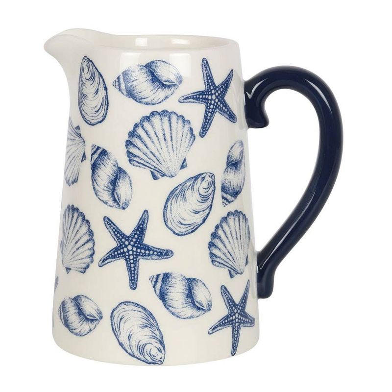 Nautical Seashell Ceramic Jug