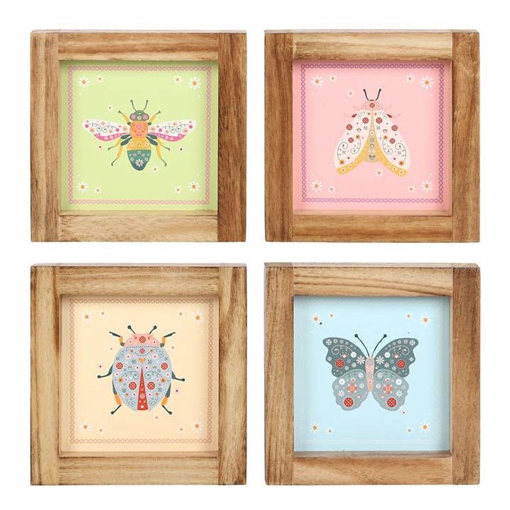 Floral Bug Framed Wall Art Prints