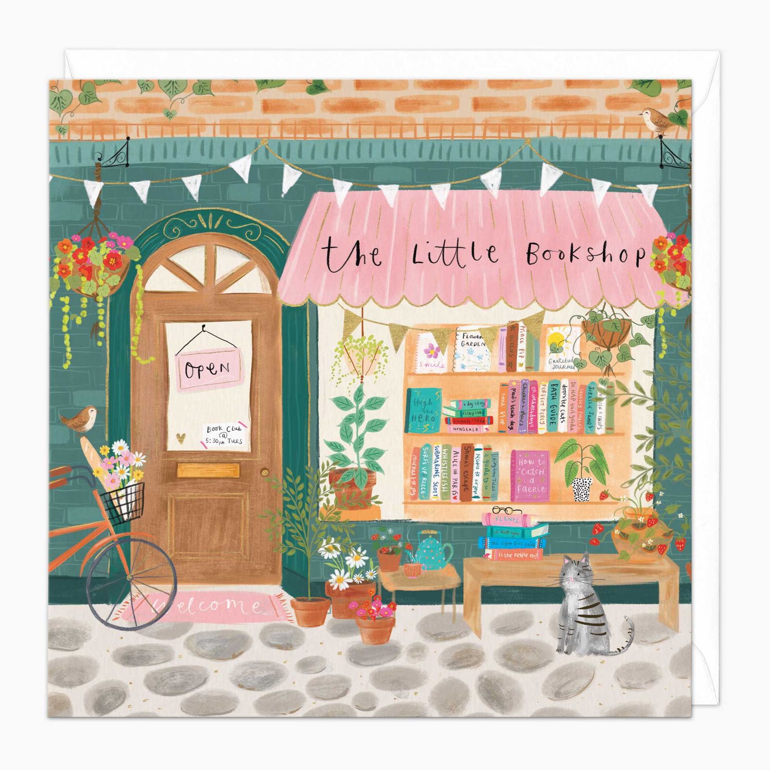 F521 - The Little Bookshop Art Card