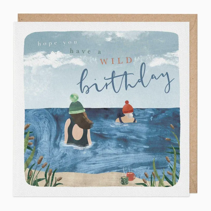 F082 - Wild Swimmers Birthday Card