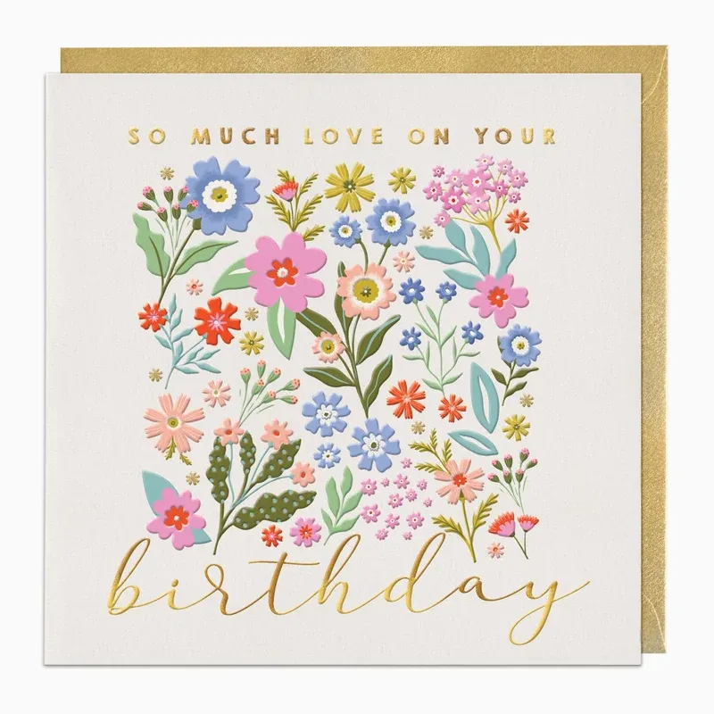 H220 - So Much Love Birthday Card