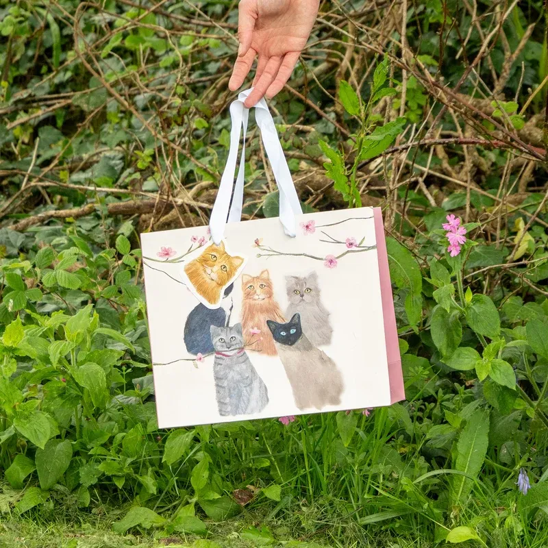 HC03MB - Cats Gift Bag Medium