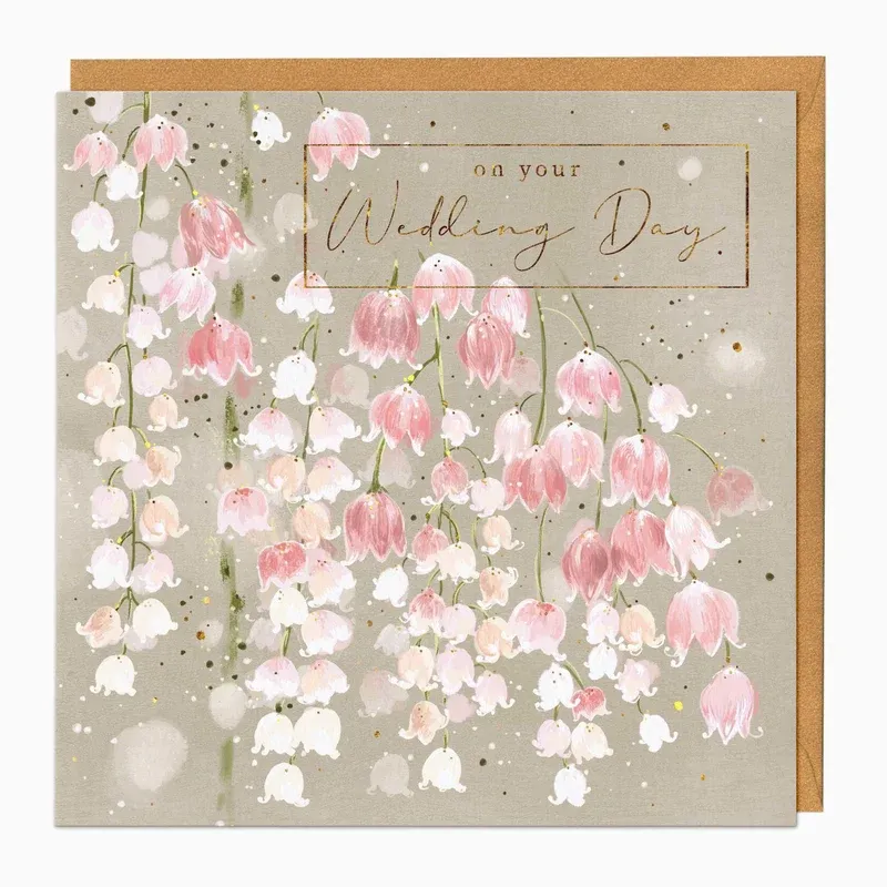 F403 - Lily of the Valley Wedding Card
