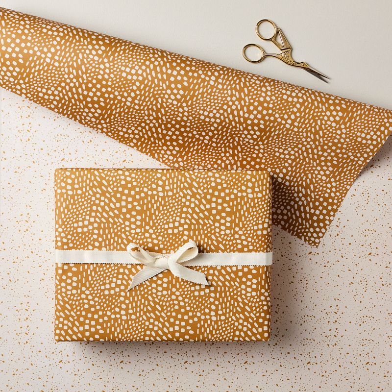 Mustard Pattern Motif &amp; Terrazzo Double Sided Wrap