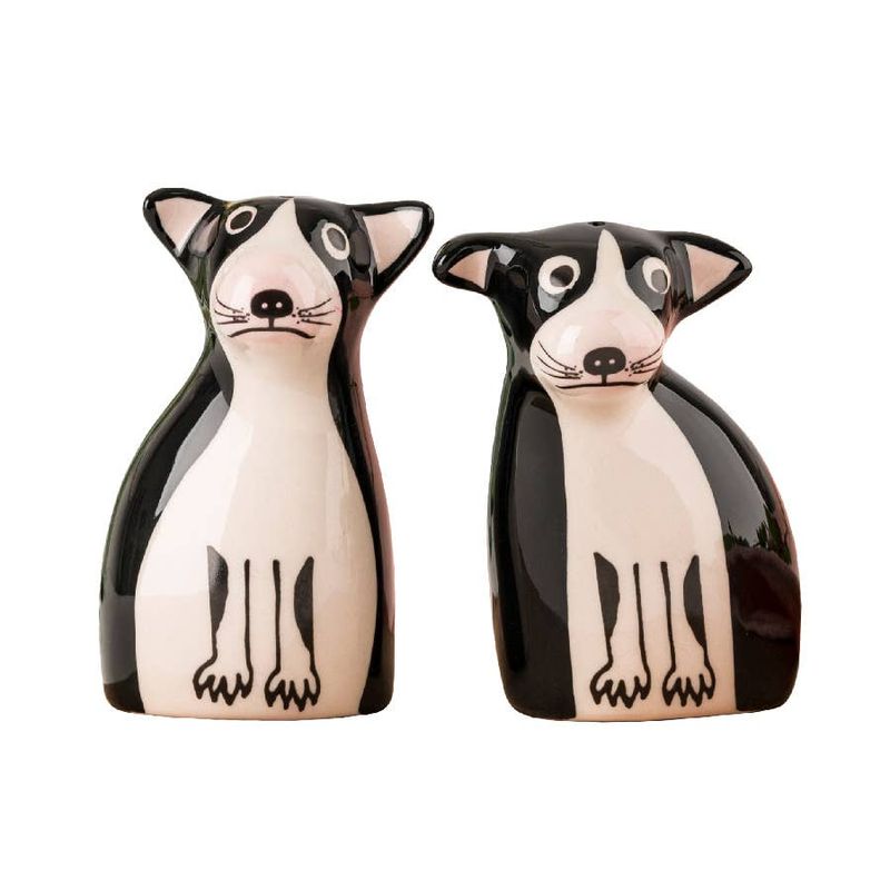 Boston Terrier Dog Salt and Pepper Shakers