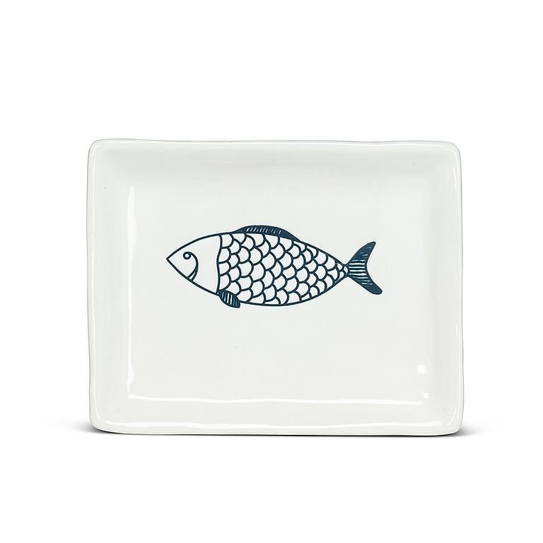 Ceramic Small Rectangle Fish Plate