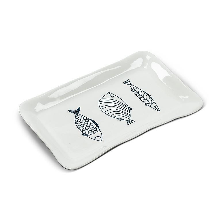 Ceramic Large Rectangle Fish Plate