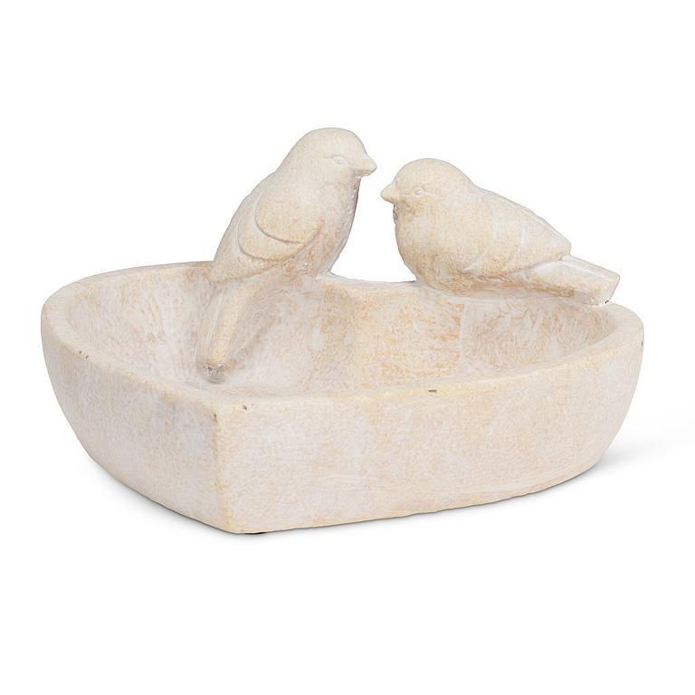 Heart Shaped Bird Feeder with 2 Birds